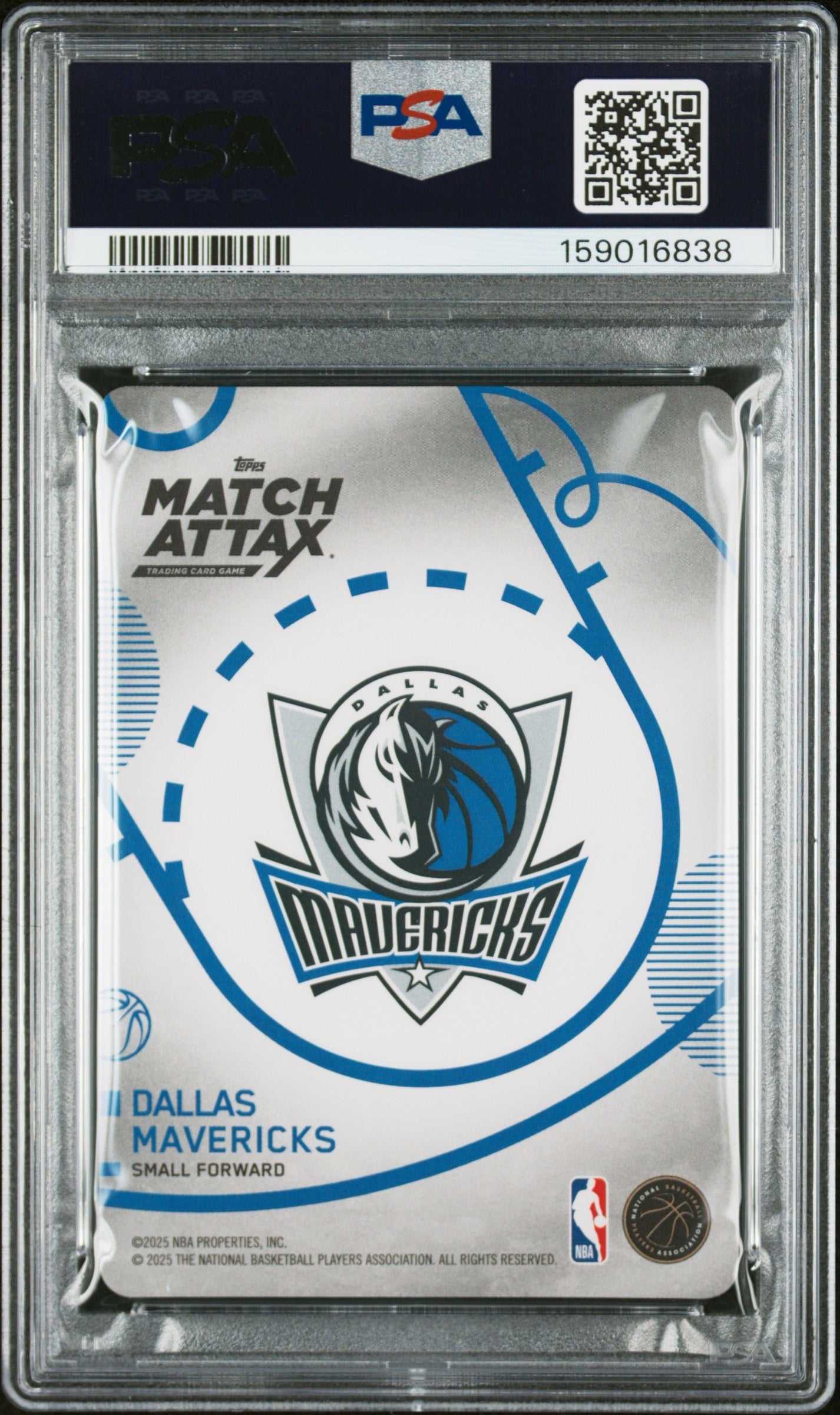 2025 Topps Match Attax #121 Cooper Flagg PSA 10 Rookie RC Dallas Mavericks