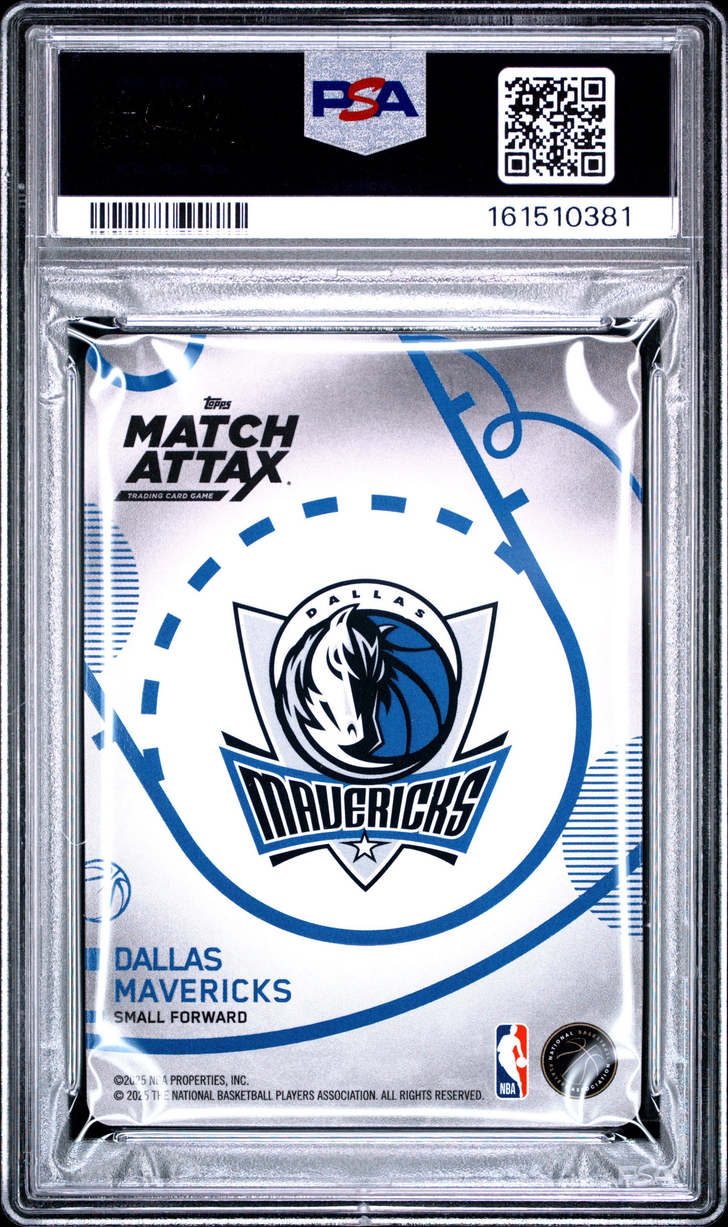 2025 Topps Match Attax #121 Cooper Flagg PSA 10 Rookie