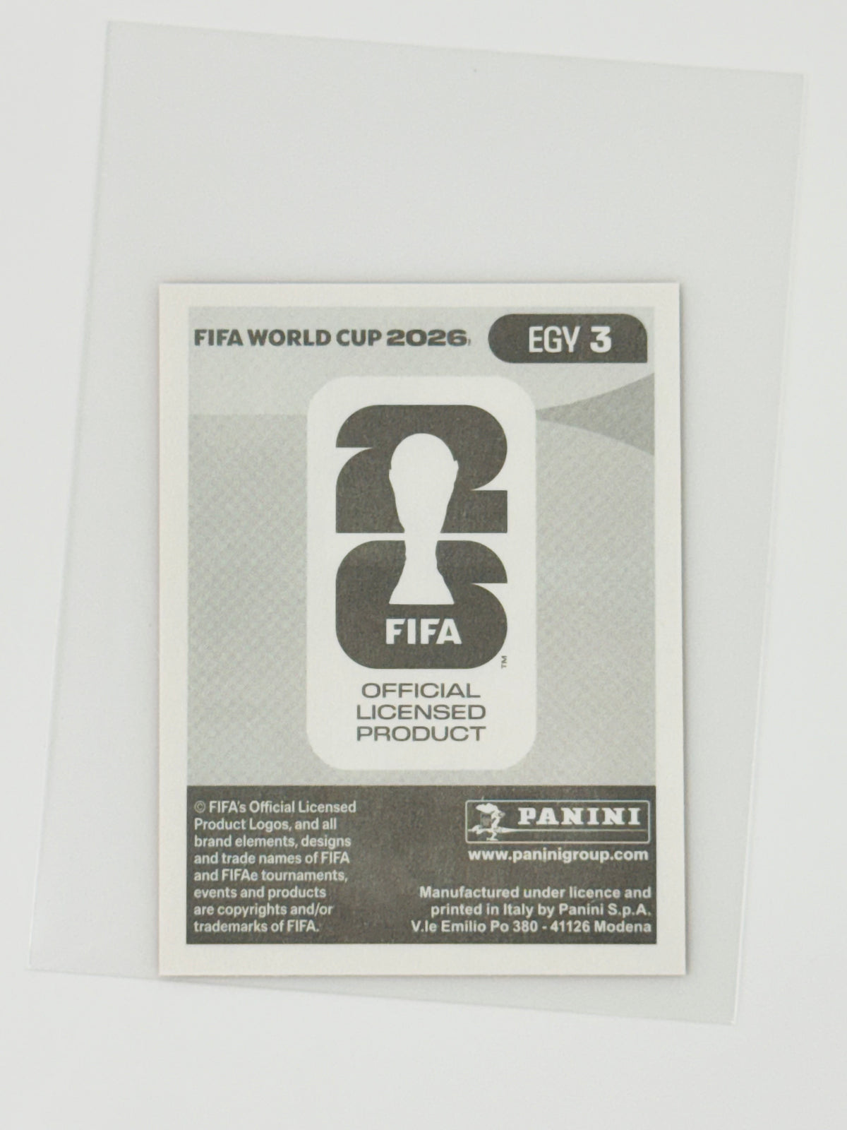 Panini FIFA World Cup 2026 Official Sticker Collection EGV3 Mohamed Hany Red Parallels