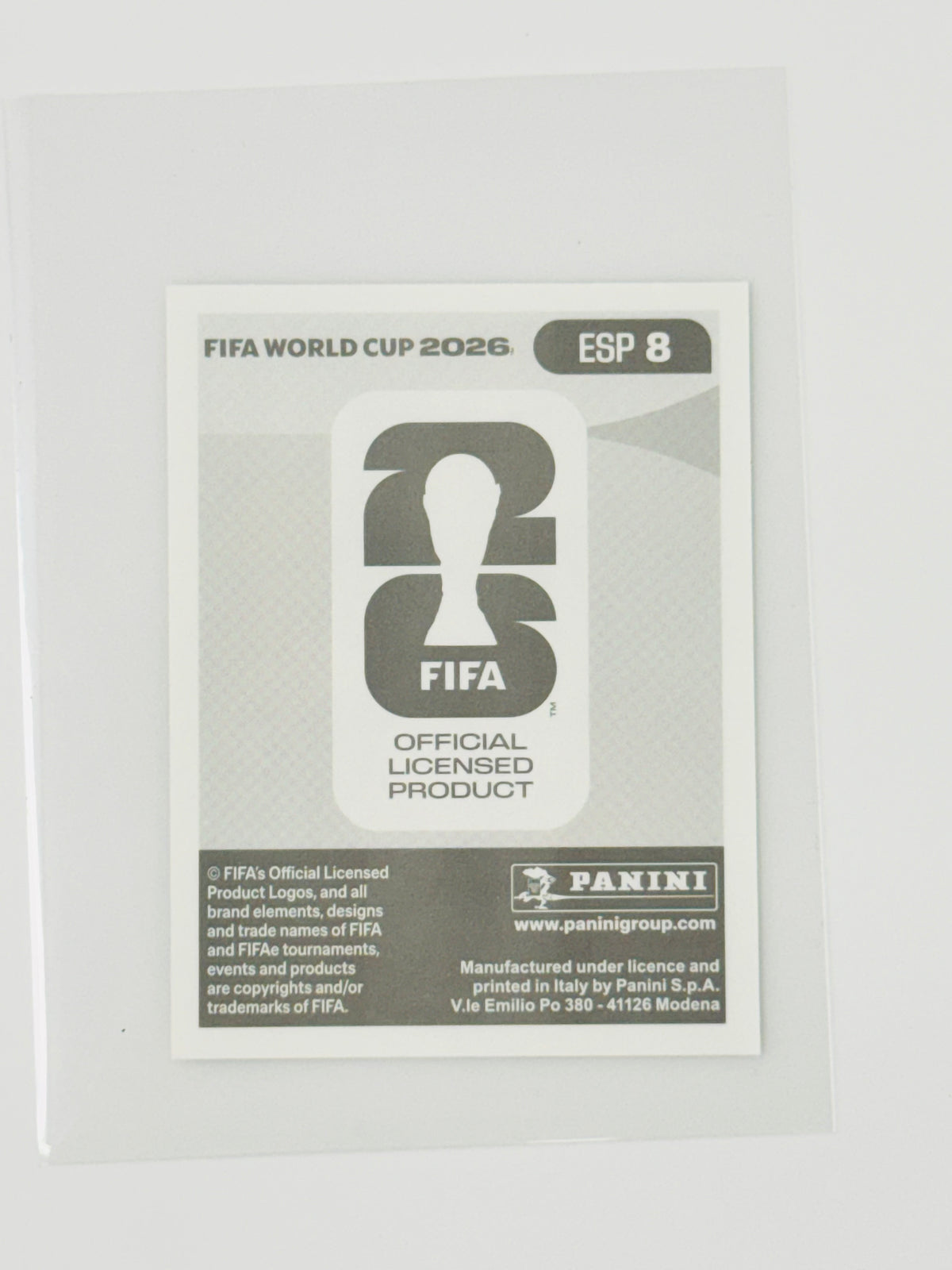 Panini FIFA World Cup 2026 Official Sticker Collection ESP8 Marc Cucurella