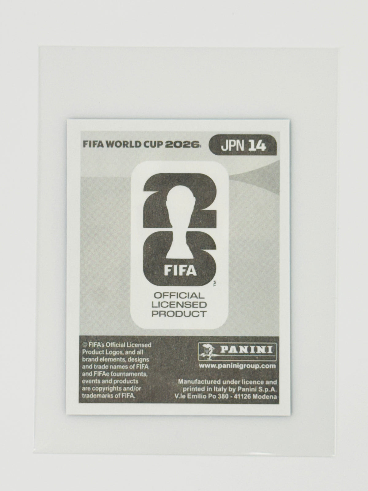Panini FIFA World Cup 2026 Official Sticker Collection JPN14 Ritsu Doan Blue Parallels