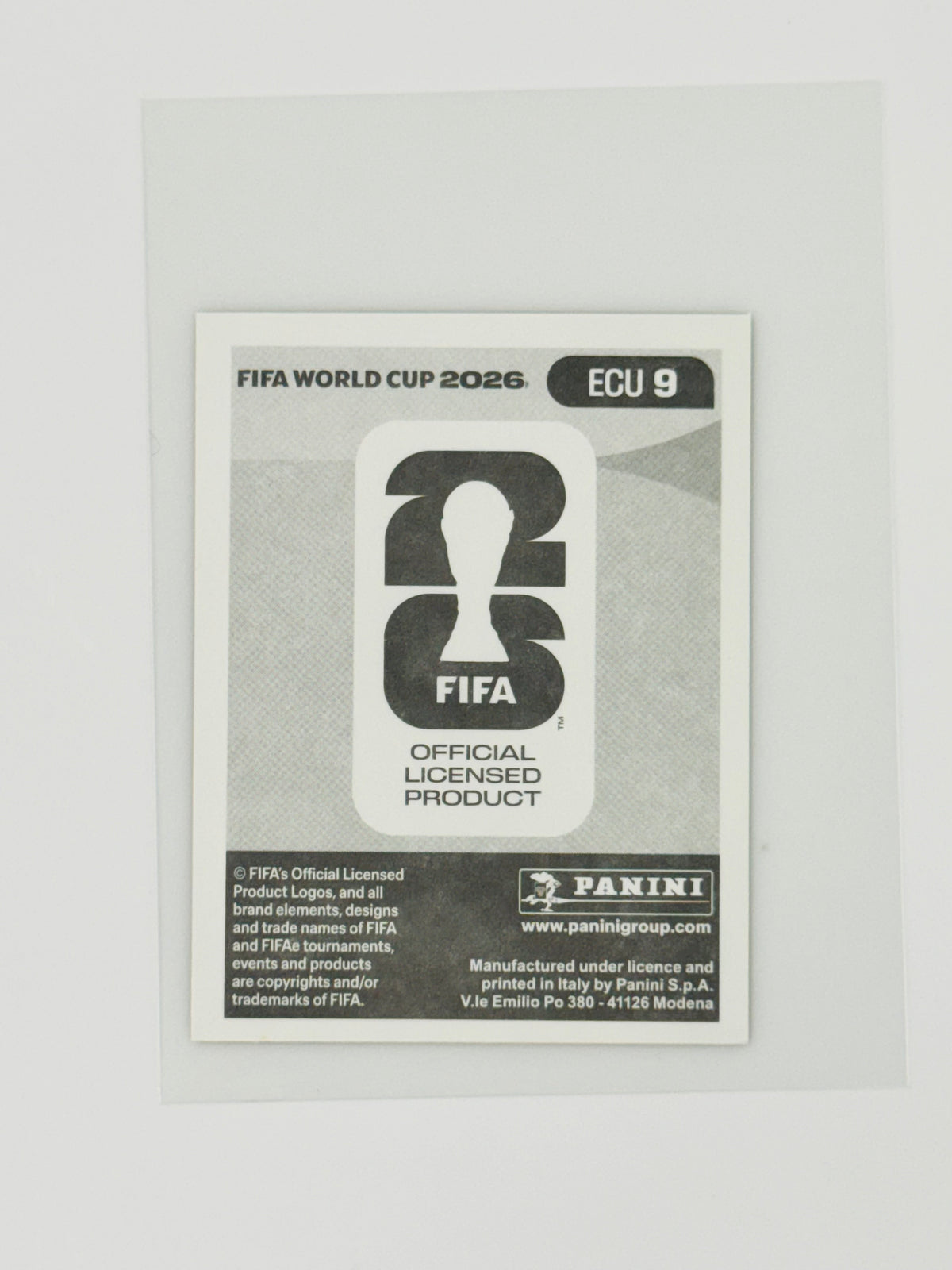 Panini FIFA World Cup 2026 Official Sticker Collection Online Exclusive ECU9 Moises Caicedo Gold Crumple