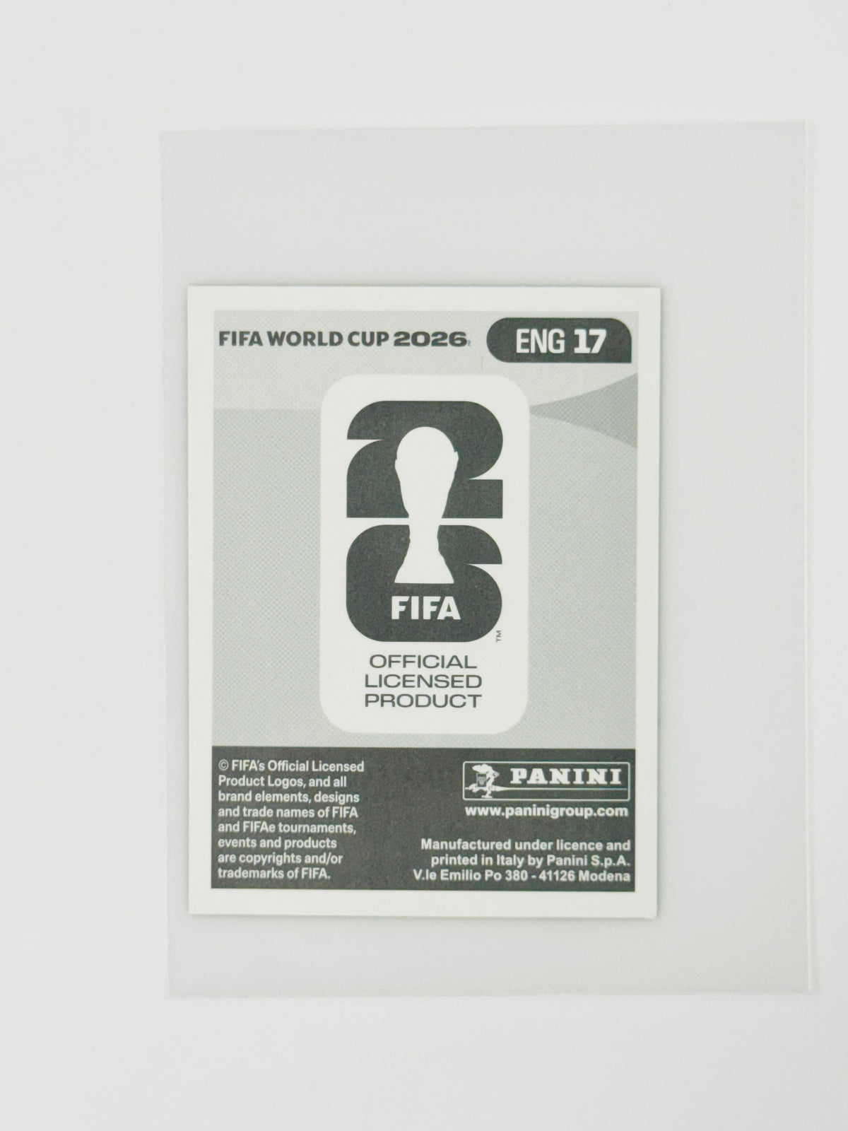 Panini FIFA World Cup 2026 Official Sticker Collection Online Exclusive ENG17 Bukayo Saka Gold Crumple