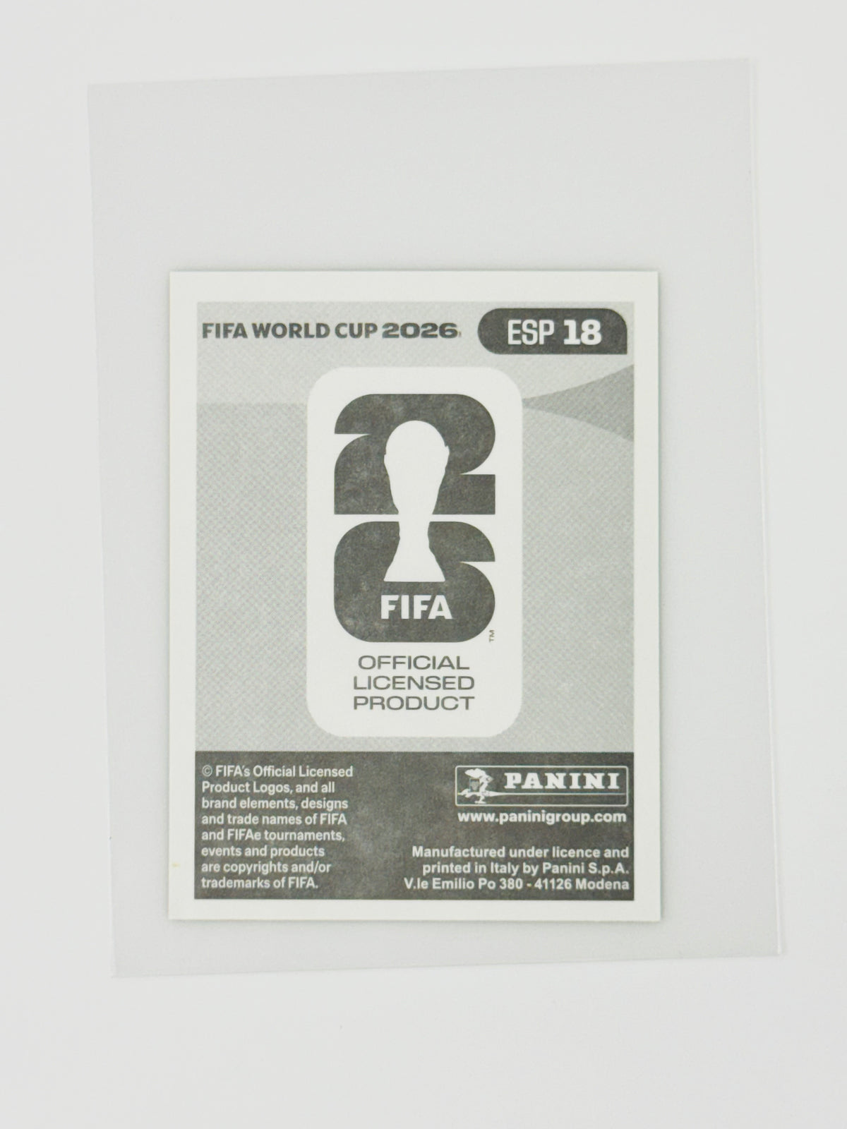 Panini FIFA World Cup 2026 Official Sticker Collection Online Exclusive ESP18 Ferran Torres Gold Crumple