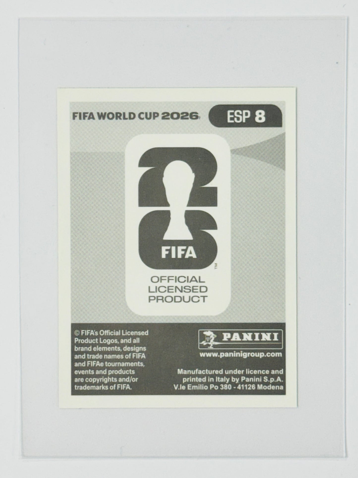 Panini FIFA World Cup 2026 Official Sticker Collection Online Exclusive ESP8 Marc Cucurella Gold