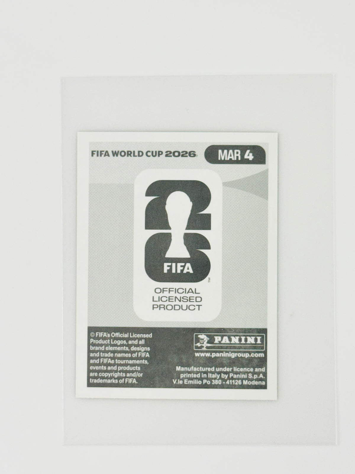 Panini FIFA World Cup 2026 Official Sticker Collection Online Exclusive MAR4 Achraf Hakimi Gold Crumple