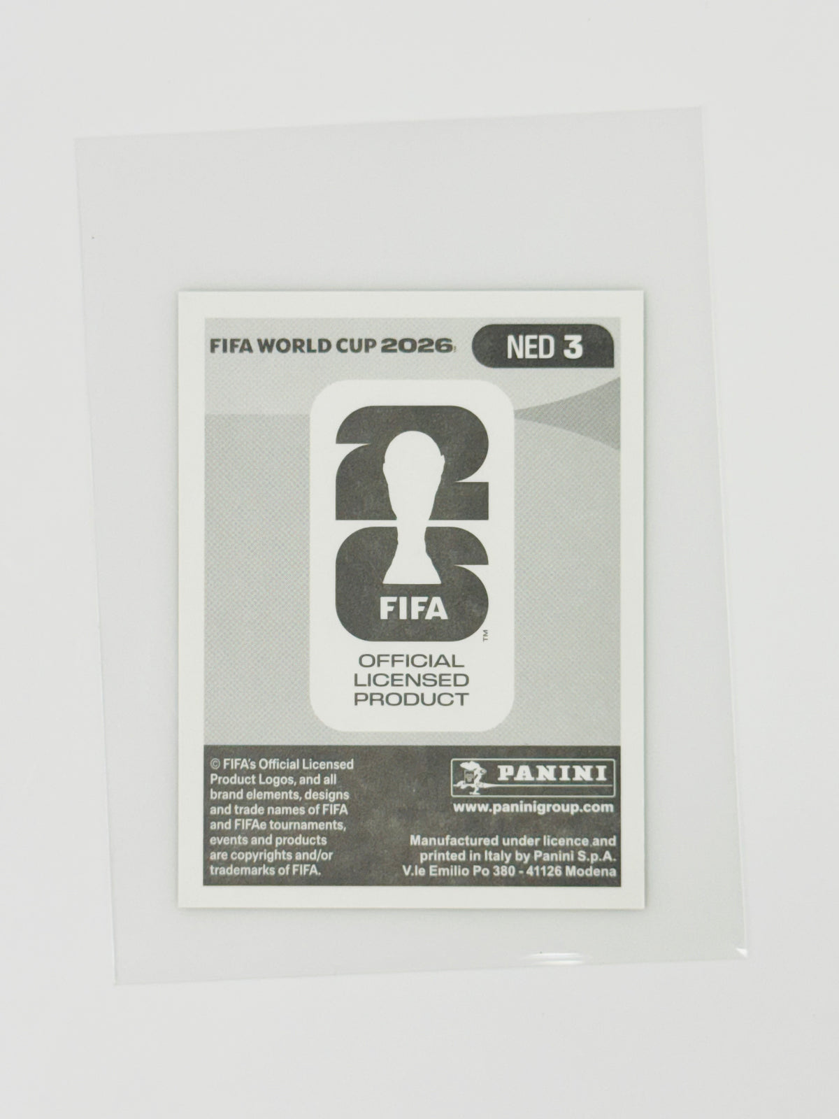Panini FIFA World Cup 2026 Official Sticker Collection Online Exclusive NED3 Virgil Van Dijk Gold Crumple