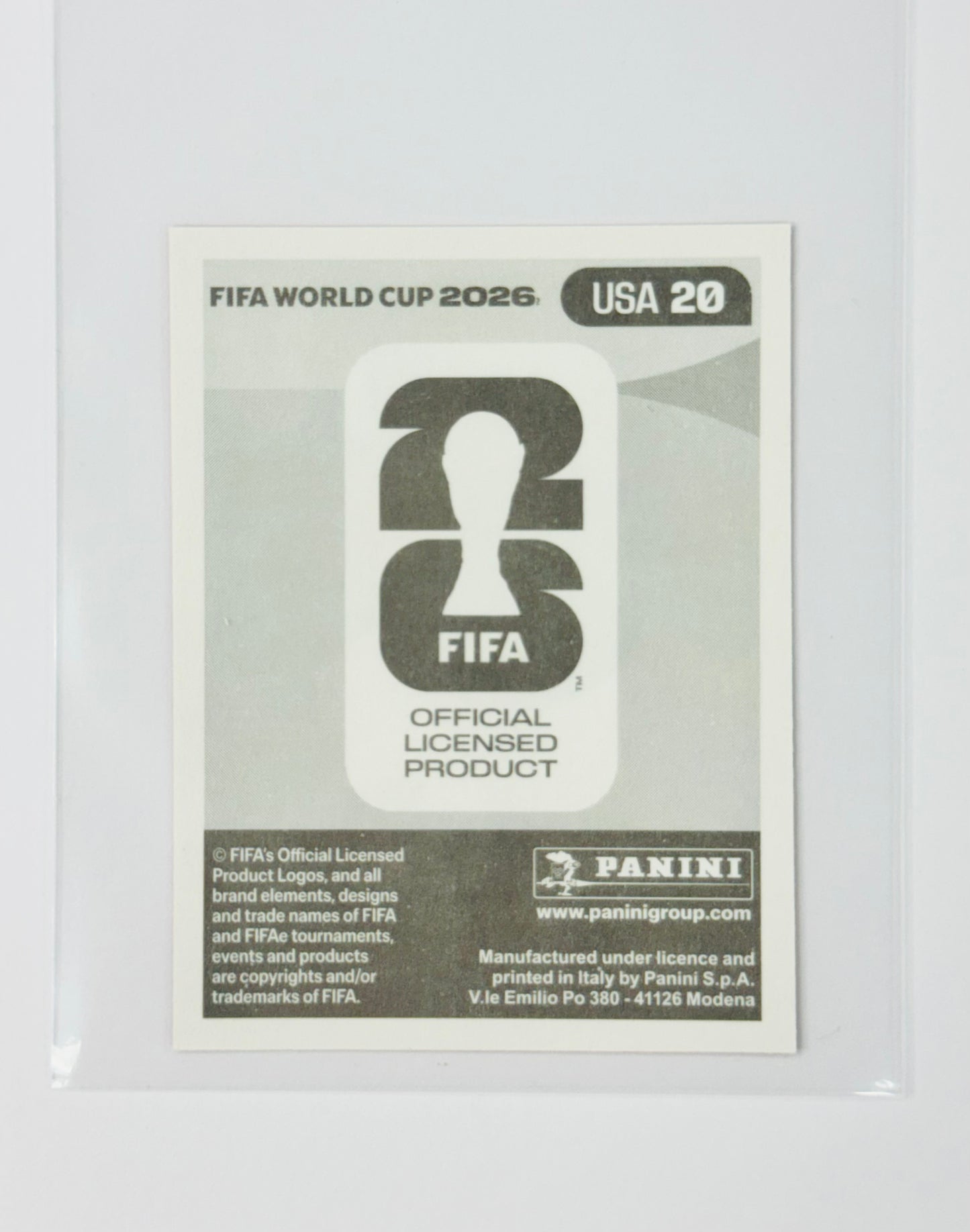 Panini FIFA World Cup 2026 Official Sticker Collection USA20 Folarin Balogun Red Parallels