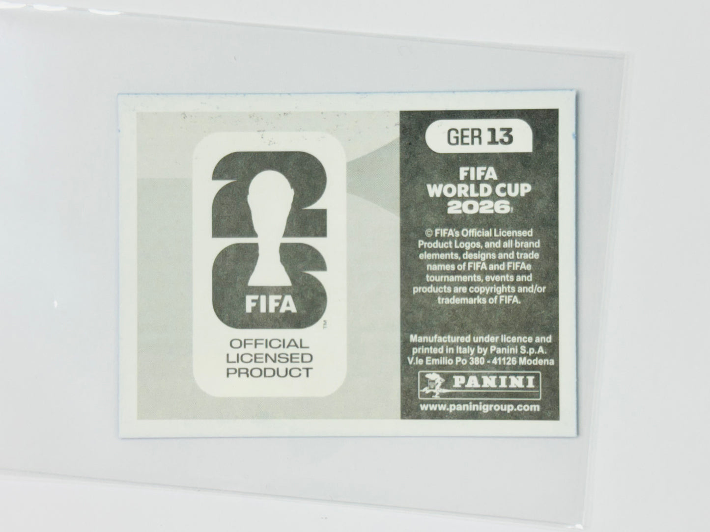 Panini FIFA World Cup 2026 Official Sticker Collection GER13 Germany Blue Parallels