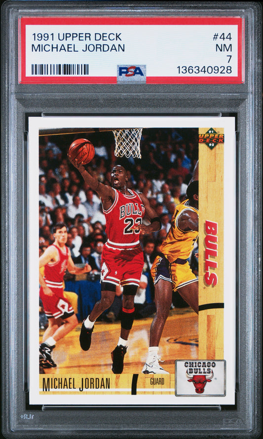 1991 Upper Deck #44 Michael Jordan PSA 7 NBA Chicago Bulls MJ