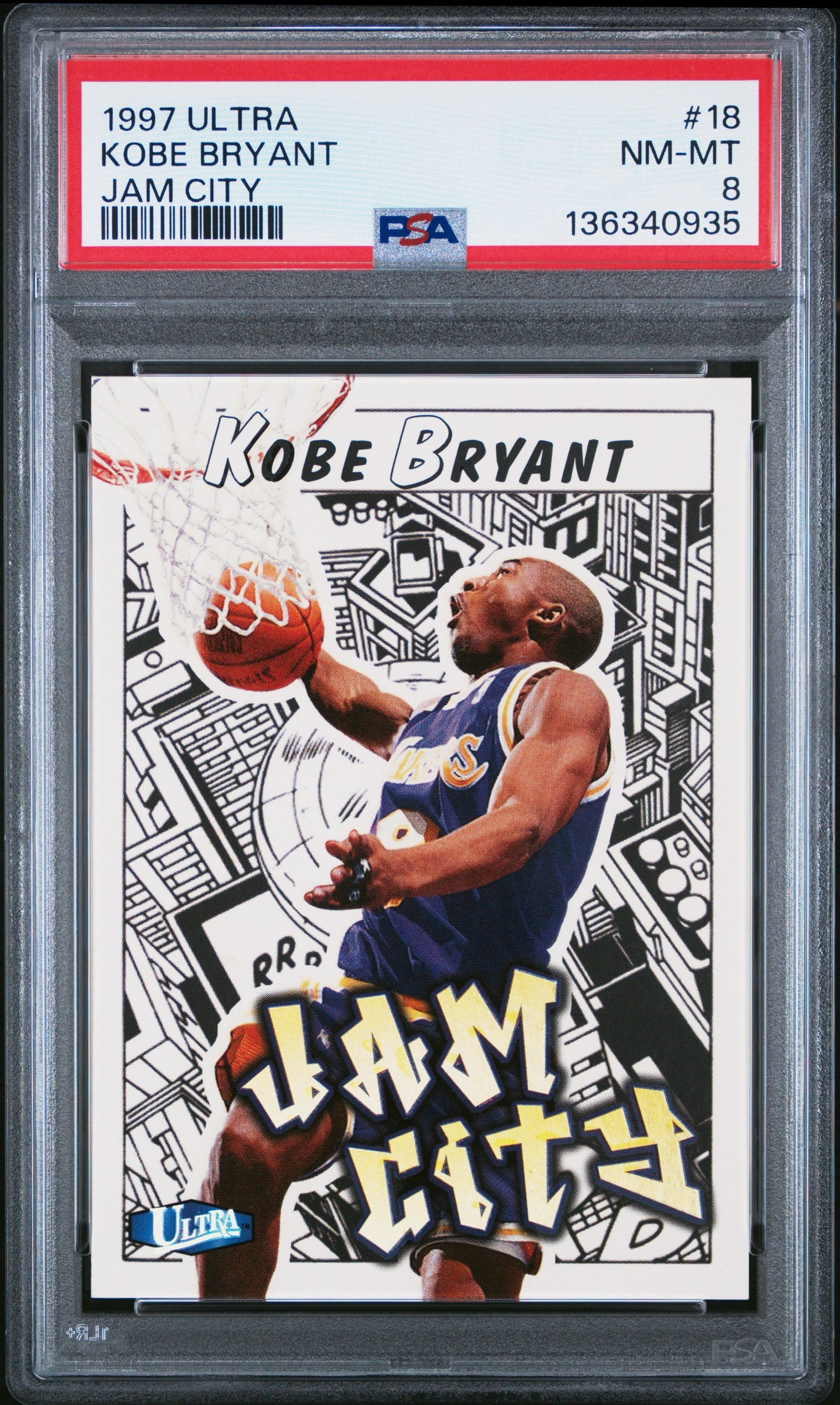 1997 Ultra Jam City Kobe Bryant #18 JC PSA 8