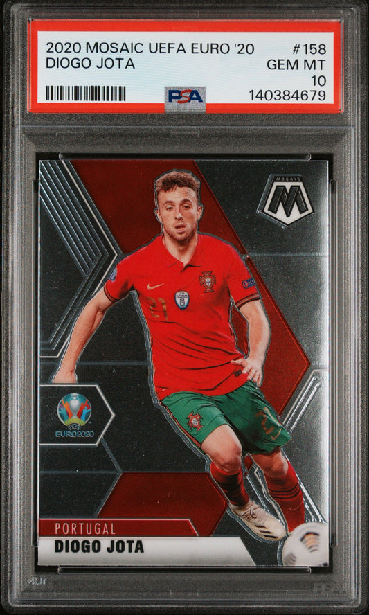 2020 Panini Mosaic UEFA Euro 2020 #158 Diogo Jota PSA 10
