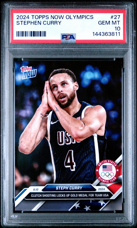 2024 Topps Now Olympic Games #27 Stephen Curry PSA 10