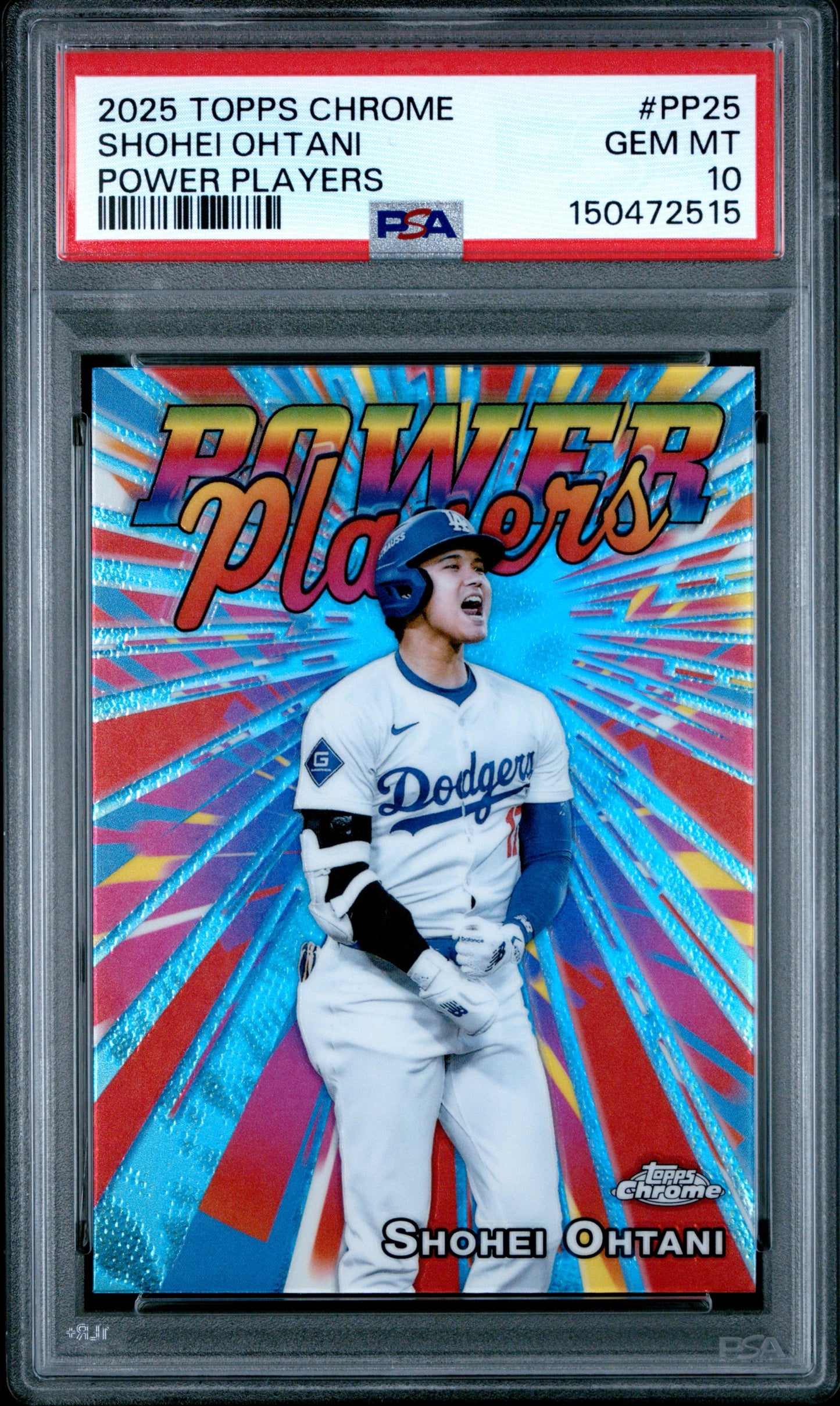 2025 Topps Chrome Power Players #PP25 Shohei Ohtani PSA 10 Los Angeles Dodgers