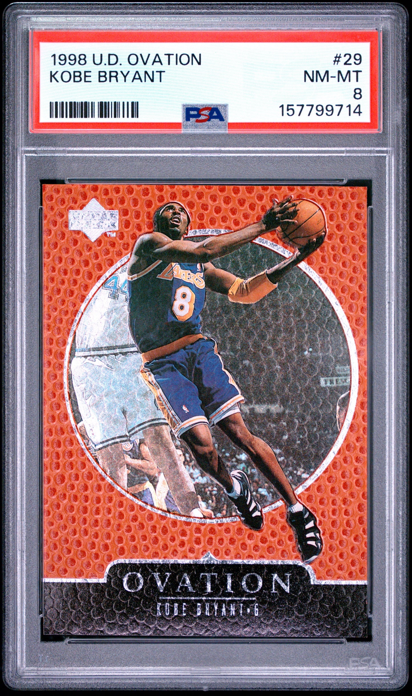 1998 Upper Deck Ovation #29 Kobe Bryant PSA 8 LA Lakers