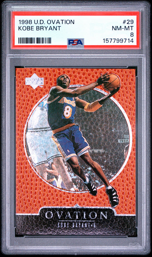 1998 Upper Deck Ovation #29 Kobe Bryant PSA 8 LA Lakers