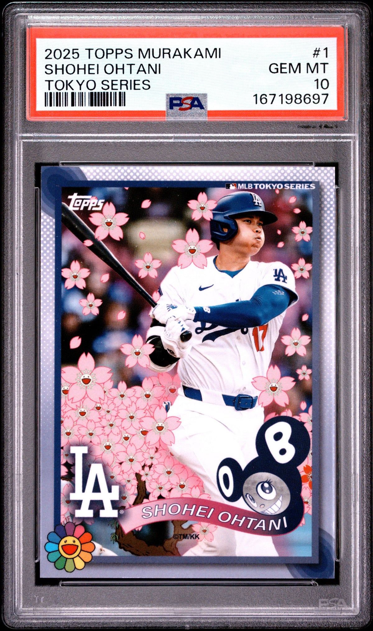 2025 Topps Takashi Murakami + MLB World Tour Tokyo Series #1 & #25 Shohei Ohtani PSA 10 Sequential Set