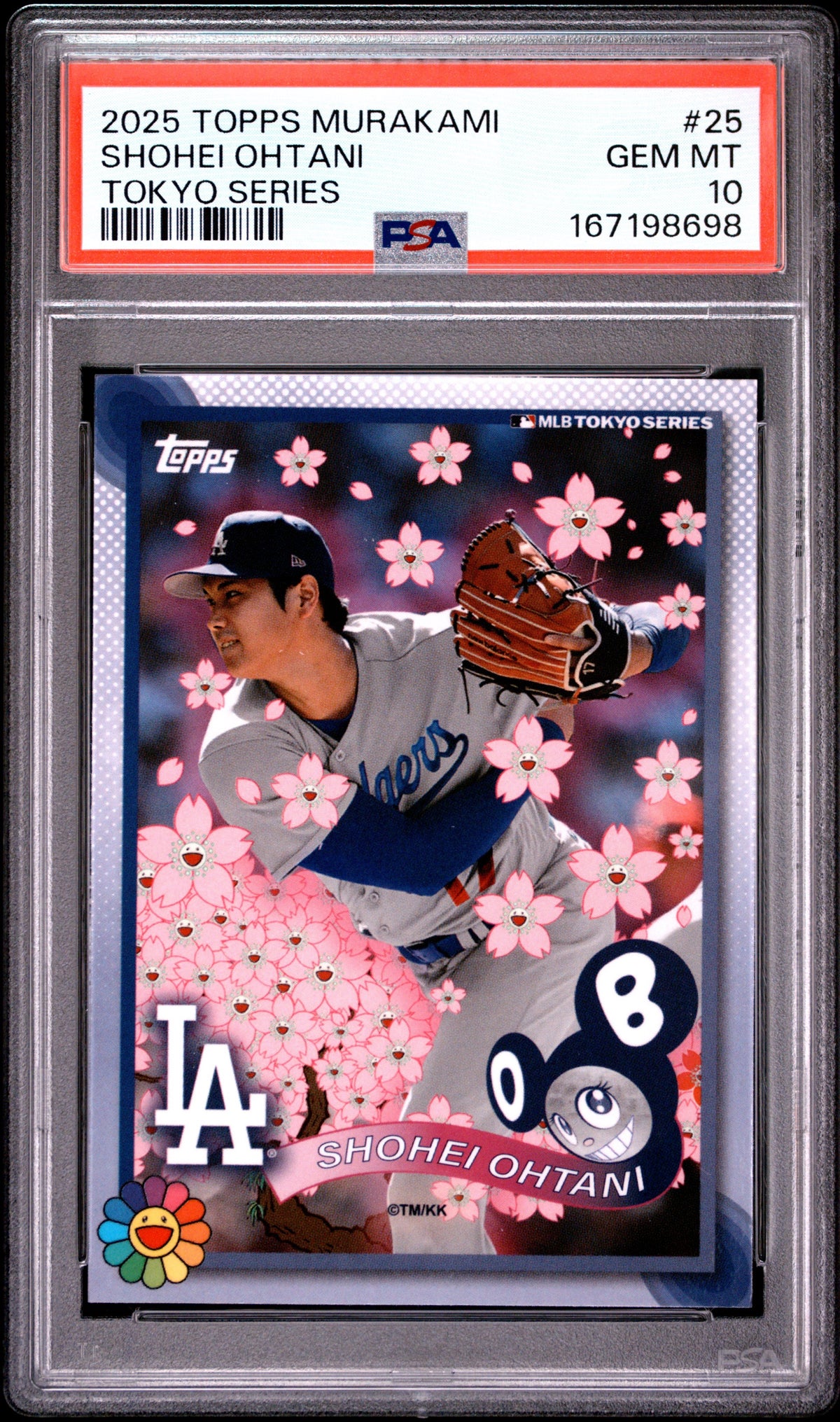 2025 Topps Takashi Murakami + MLB World Tour Tokyo Series #1 & #25 Shohei Ohtani PSA 10 Sequential Set