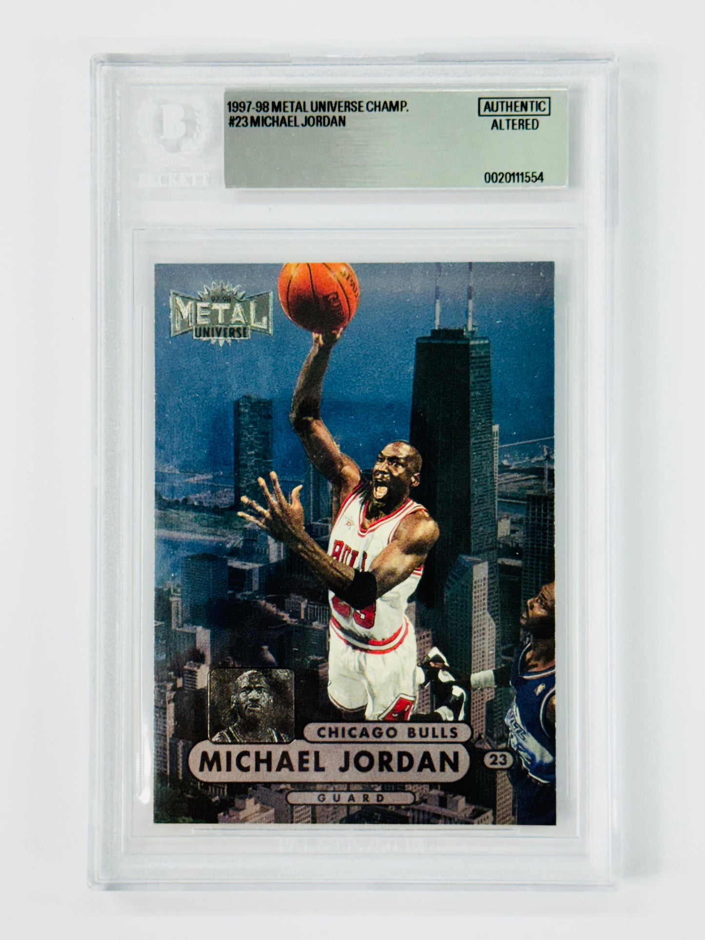 1997-98 Metal Universe Championship #23 Michael Jordan BGS Altered Authentic