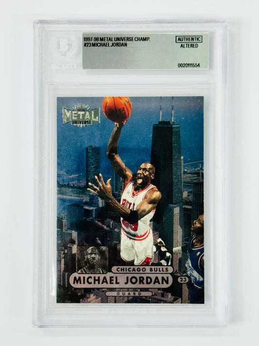 1997-98 Metal Universe Championship #23 Michael Jordan BGS Altered Authentic