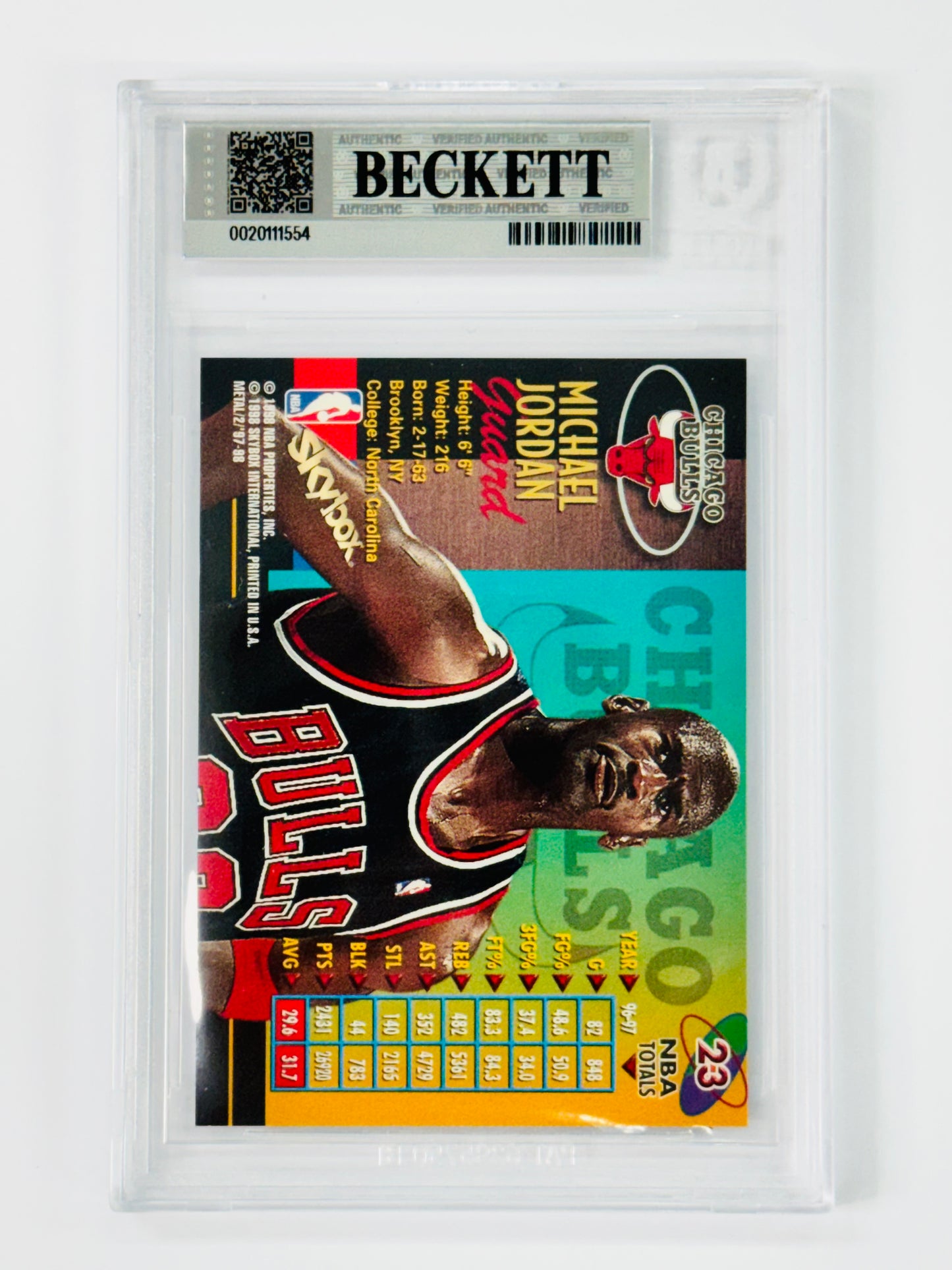 1997-98 Metal Universe Championship #23 Michael Jordan BGS Altered Authentic