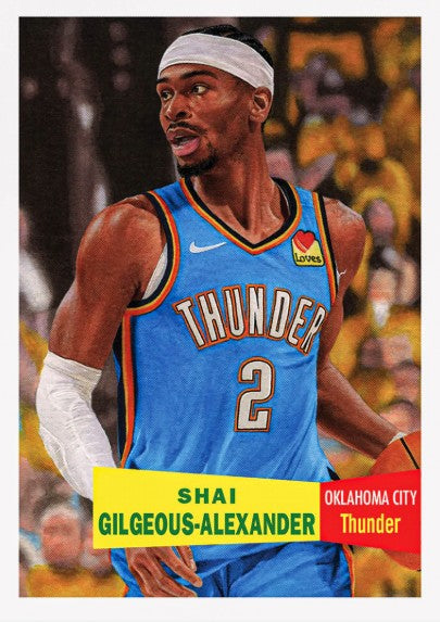 PRE-ORDER Topps Shai Gilgeous-Alexander 2025-26 NBA Living Set® Card 7 2025 Dec18
