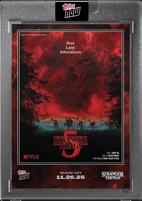 PRE-ORDER Topps Now Stranger Things Card STRA 2025 Jan 6