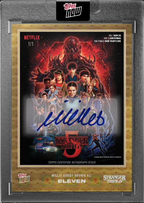 PRE-ORDER Topps Now Stranger Things Card STRA 2025 Jan 6