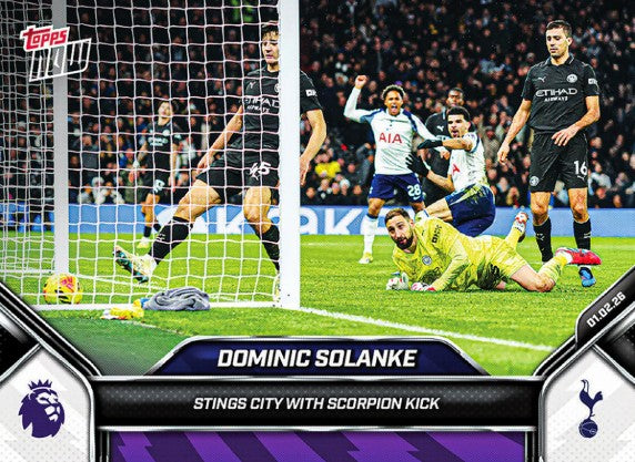 PRE-ORDER Topps NOW Dominic Solanke 2025-26 Premier League Card 125 2026 Feb10
