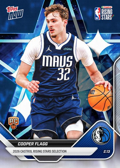 PRE-ORDER Topps NOW 2026 Rising Stars Set NBA 22 Card Set Feb17