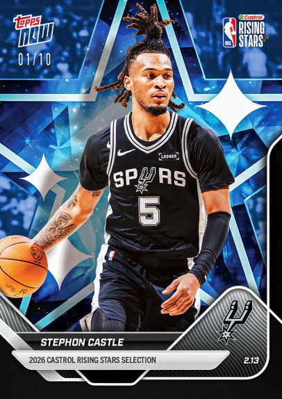 PRE-ORDER Topps NOW 2026 Rising Stars Set NBA 22 Card Set Feb17