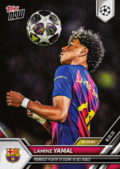 PRE-ORDER Topps NOW Lamine Yamal 2025-26 UCL Card 112 Mar31