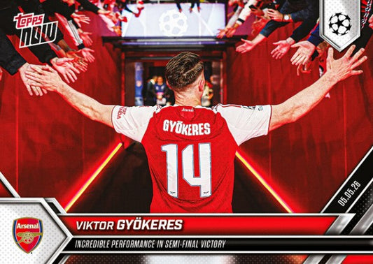 PRE-ORDER Topps NOW Viktor Gyökeres 2025-26 UCL Card 133 May14