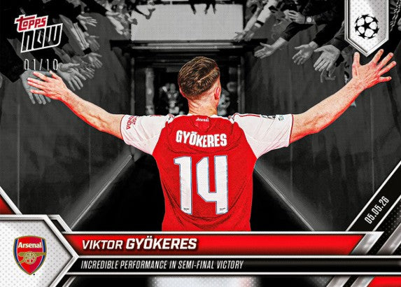 PRE-ORDER Topps NOW Viktor Gyökeres 2025-26 UCL Card 133 May14