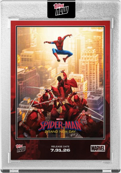PRE-ORDER Topps Now 2026 Marvel Topps Now Spider-Man Brand New Day Aug6