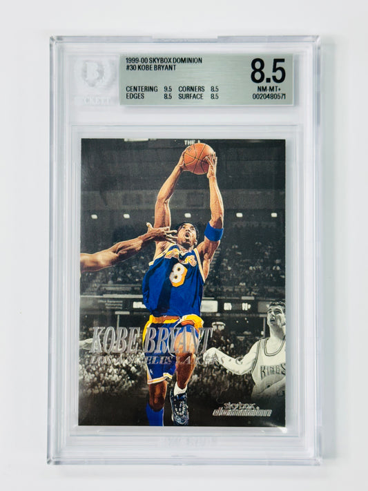1999-00 SkyBox Dominion #30 Kobe Bryant BGS 8.5 LA Lakers