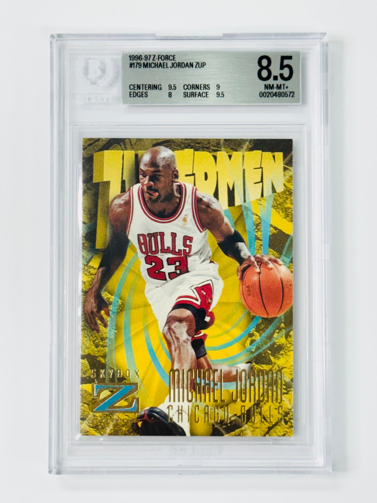 1996-97 Z-Force #179 Michael Jordan ZUP BGS 8.5 Chicago Bulls Skybox