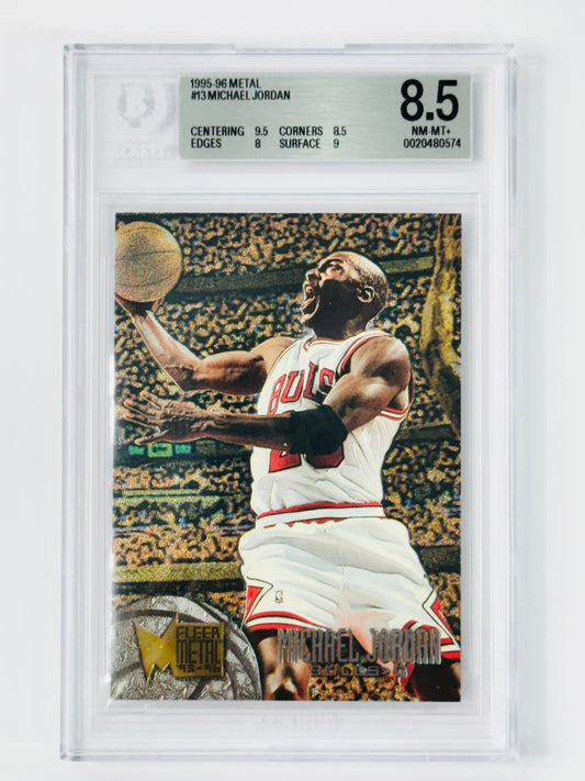 1995-96 Metal #13 Michael Jordan BGS 8.5 Chicago Bulls