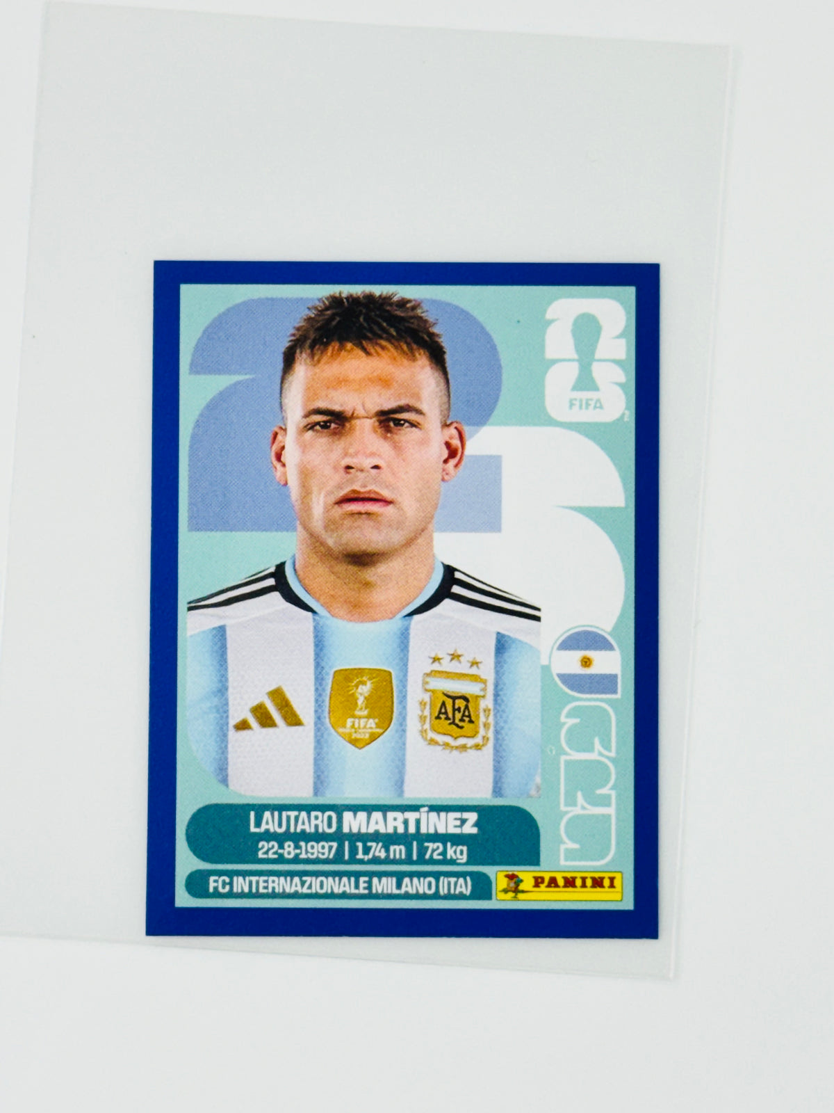 Panini FIFA World Cup 2026 Official Sticker Collection ARG18 Lautaro Martinez Blue Parallels