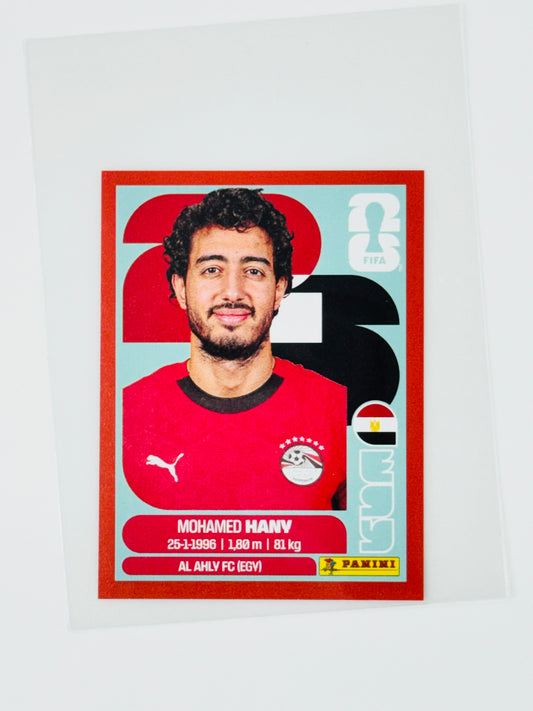 Panini FIFA World Cup 2026 Official Sticker Collection EGV3 Mohamed Hany Red Parallels