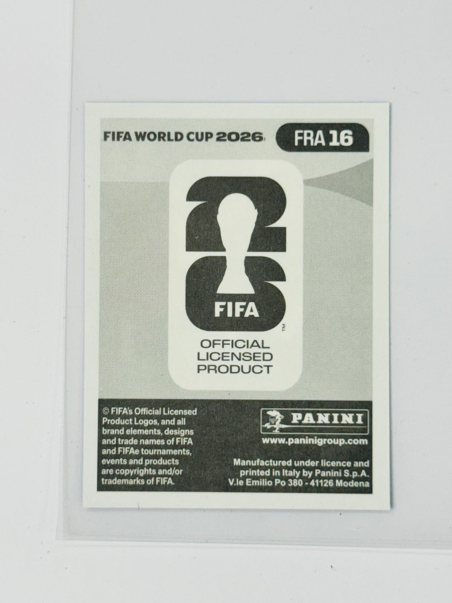 Panini FIFA World Cup 2026 Official Sticker Collection FRA16 Bradley Barcola Blue Parallels