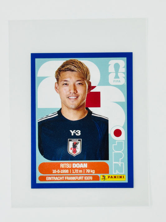 Panini FIFA World Cup 2026 Official Sticker Collection JPN14 Ritsu Doan Blue Parallels