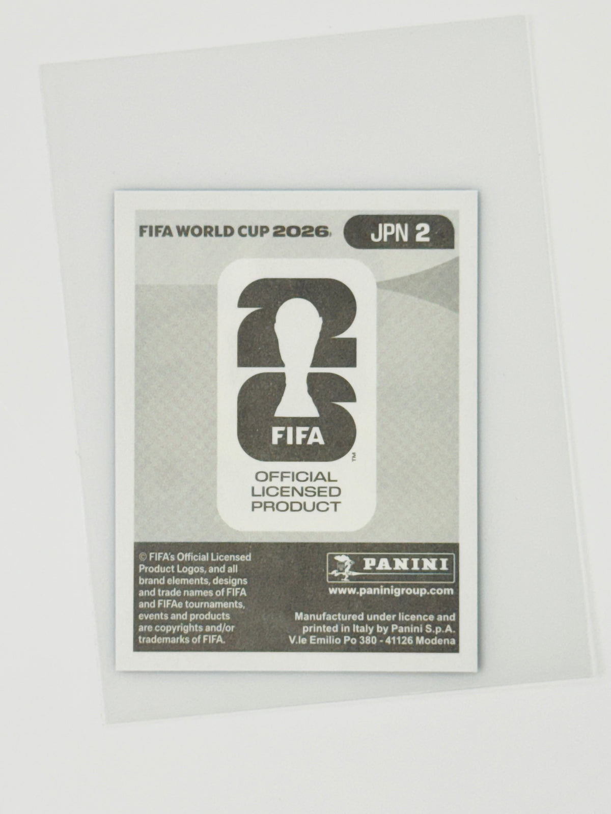 Panini FIFA World Cup 2026 Official Sticker Collection JPN2 Zion Suzuki Blue Parallels