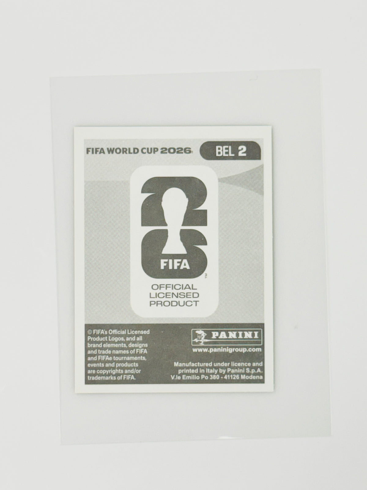 Panini FIFA World Cup 2026 Official Sticker Collection Online Exclusive BEL2 Thibaut Courtois Gold Crumple