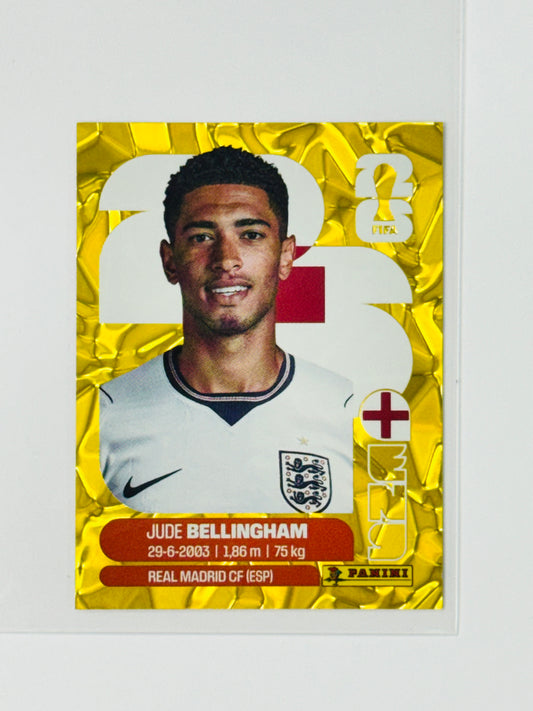 Panini FIFA World Cup 2026 Official Sticker Collection Online Exclusive ENG11 Jude Bellingham Gold Crumple
