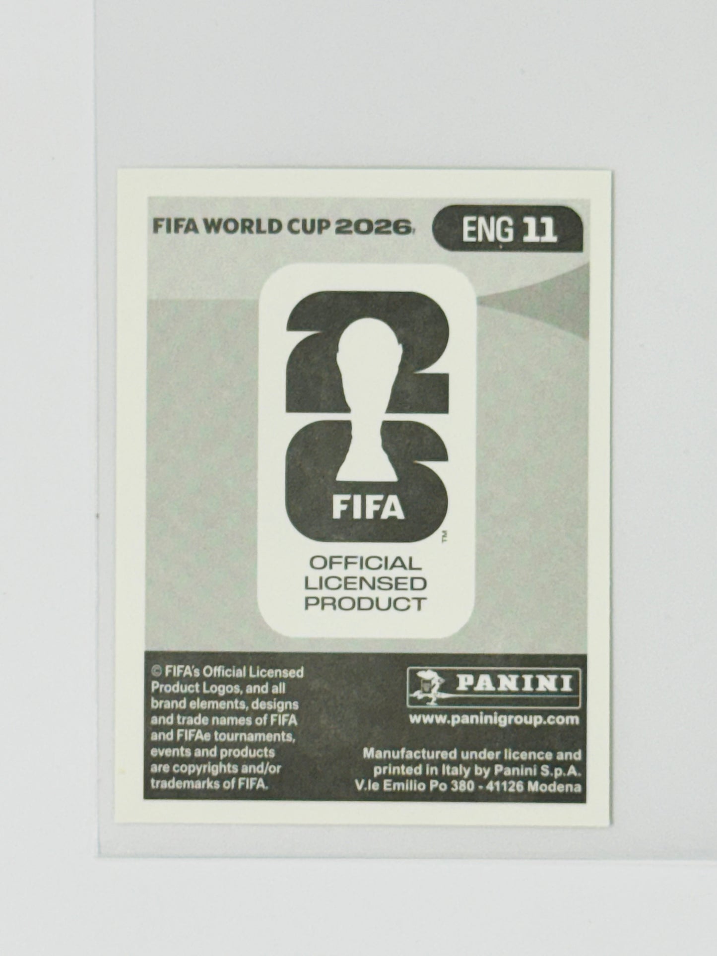 Panini FIFA World Cup 2026 Official Sticker Collection Online Exclusive ENG11 Jude Bellingham Gold Crumple