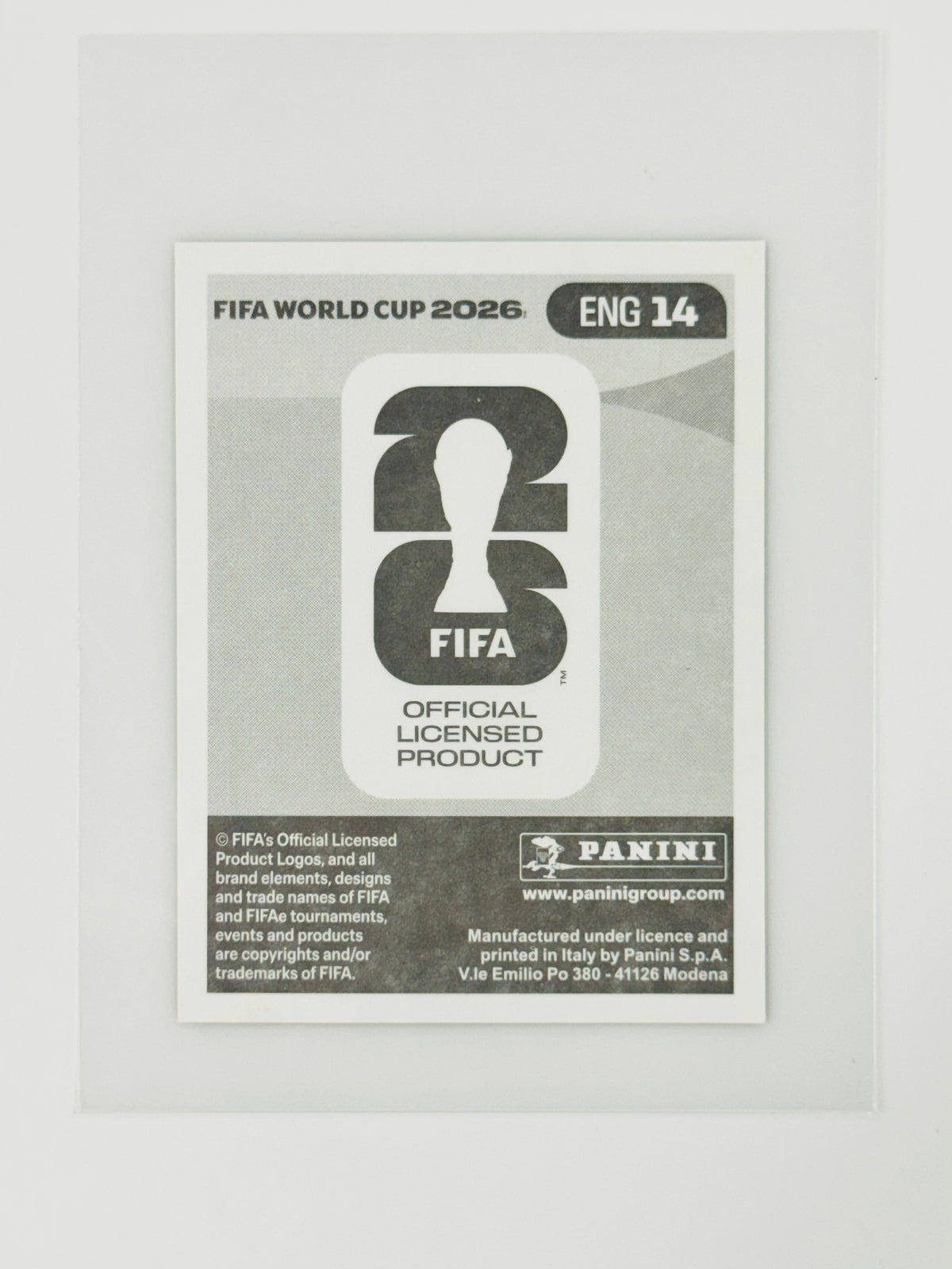 Panini FIFA World Cup 2026 Official Sticker Collection Online Exclusive ENG14 Morgan Rogers Gold Crumple