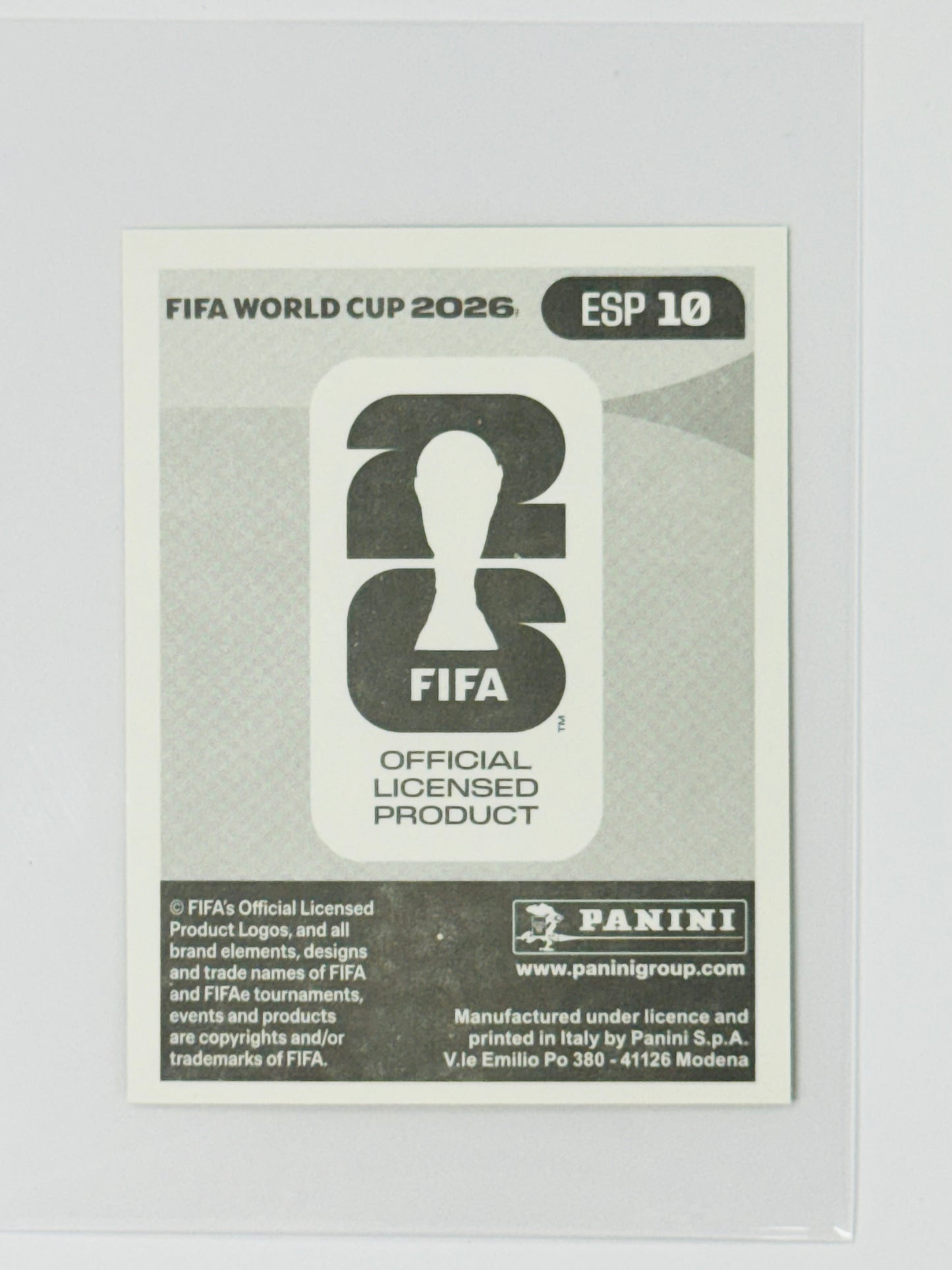 Panini FIFA World Cup 2026 Official Sticker Collection Online Exclusive ESP10 Rodri Gold Crumple