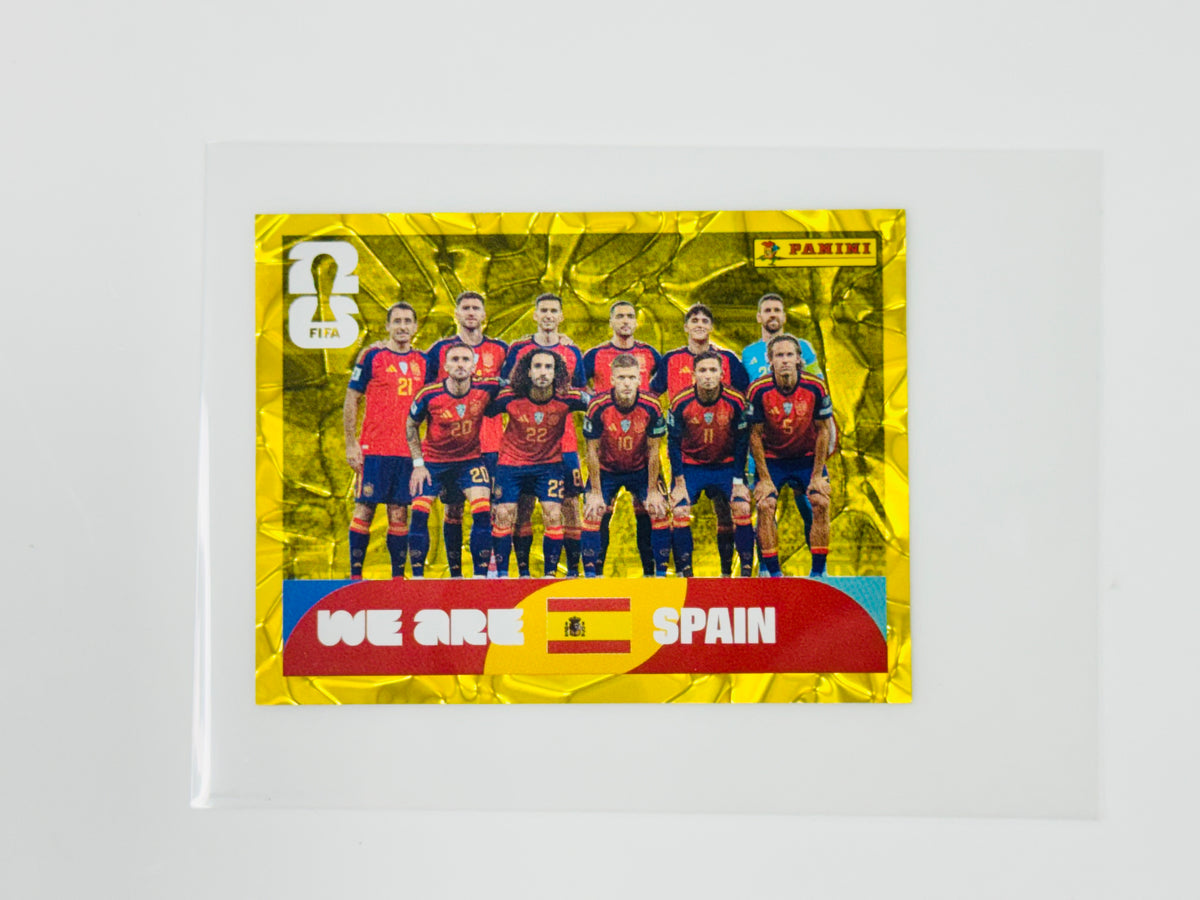 Panini FIFA World Cup 2026 Official Sticker Collection Online Exclusive ESP13 Spain Gold Crumple Cucurella