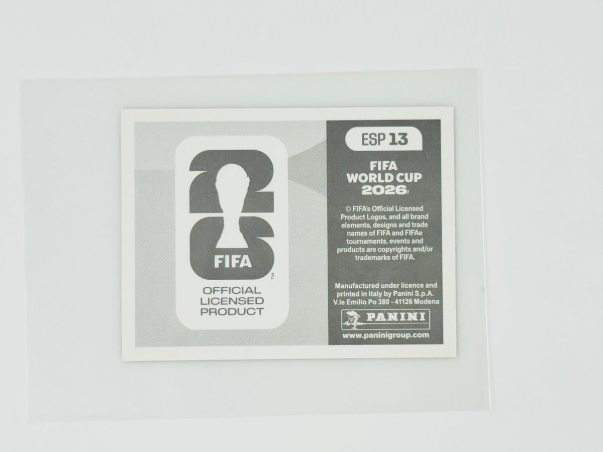 Panini FIFA World Cup 2026 Official Sticker Collection Online Exclusive ESP13 Spain Gold Crumple Cucurella